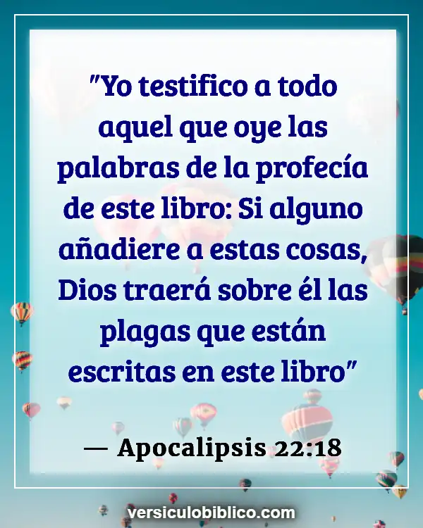 Versículos De La Biblia sobre Intuición (Apocalipsis 22:18)