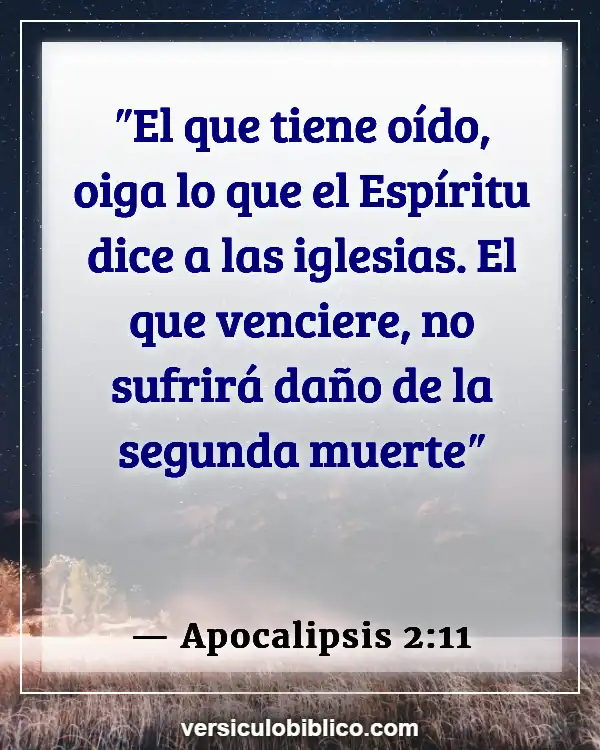 Versículos De La Biblia sobre Vencedores (Apocalipsis 2:11)