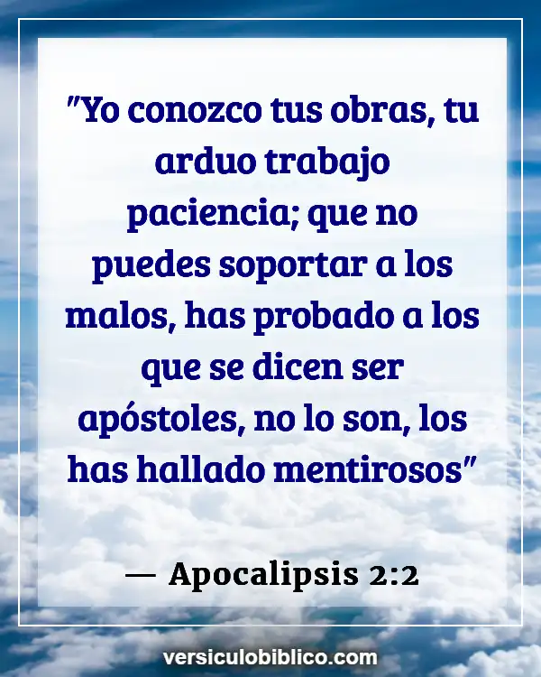 Versículos De La Biblia sobre Perserverancia (Apocalipsis 2:2)