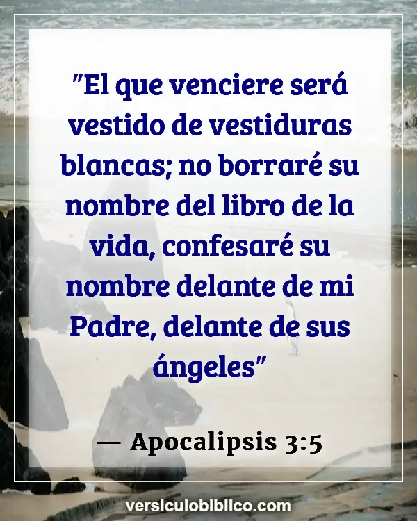 Versículos De La Biblia sobre Vencedores (Apocalipsis 3:5)