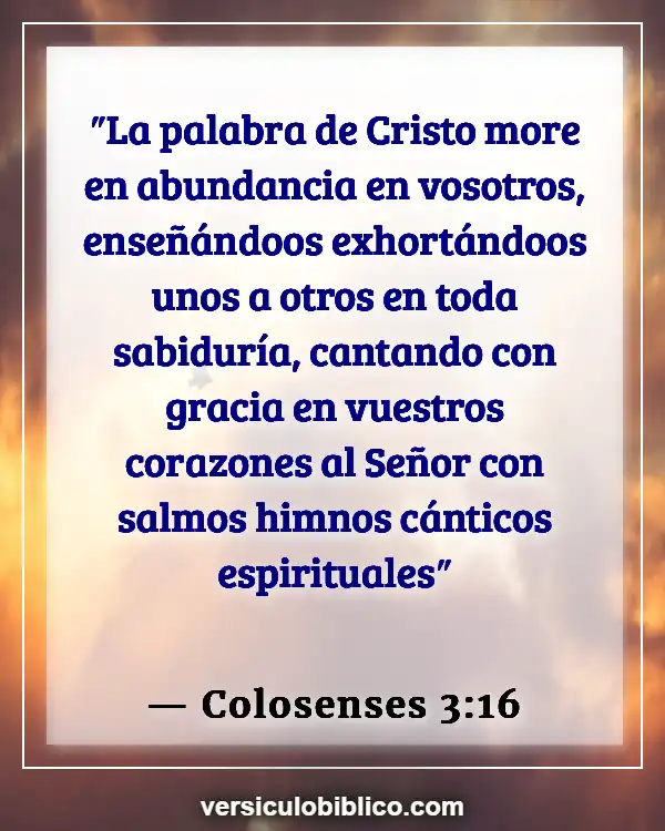 Versículos De La Biblia sobre Instrumentos musicales (Colosenses 3:16)