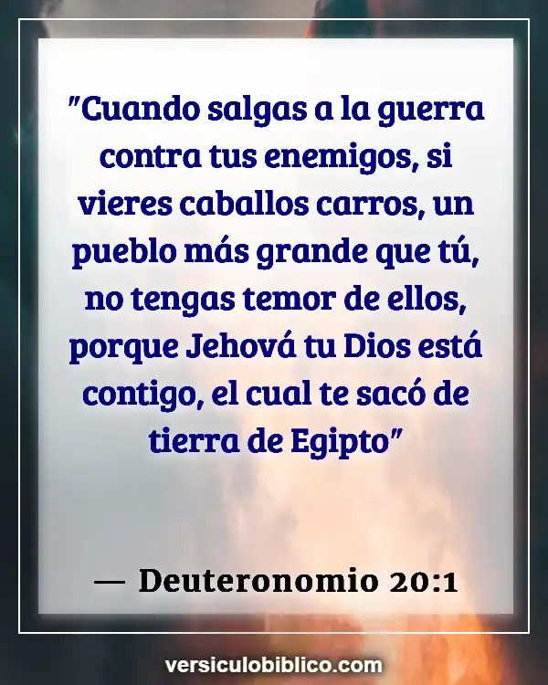 Versículos De La Biblia sobre Tus enemigos (Deuteronomio 20:1)