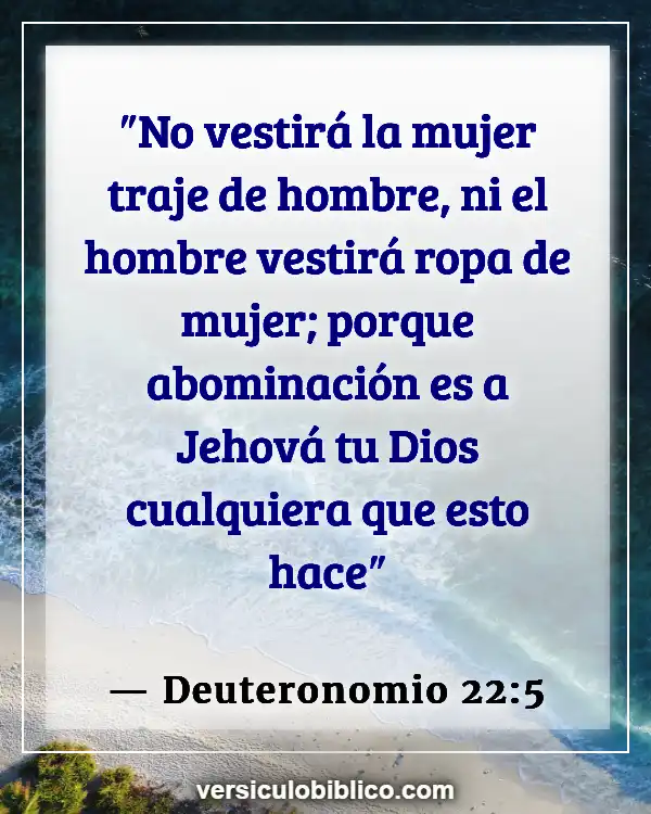 Versículos De La Biblia sobre Apariencia física (Deuteronomio 22:5)