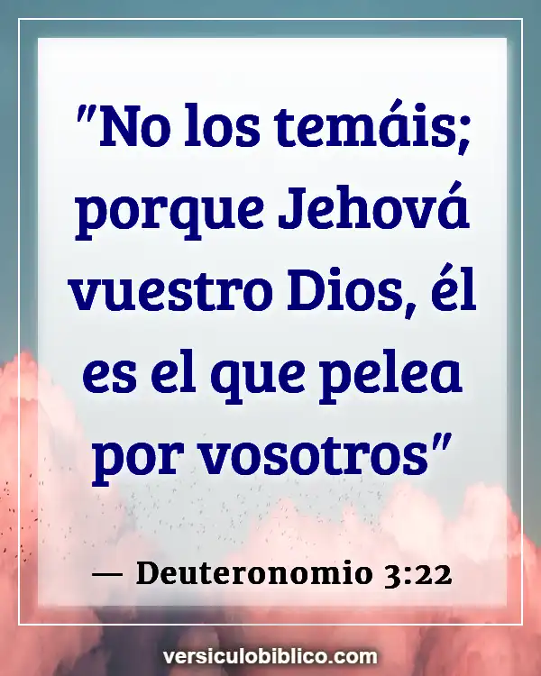 Versículos De La Biblia sobre Superar el miedo (Deuteronomio 3:22)