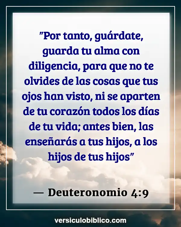 Versículos De La Biblia sobre Criando (Deuteronomio 4:9)