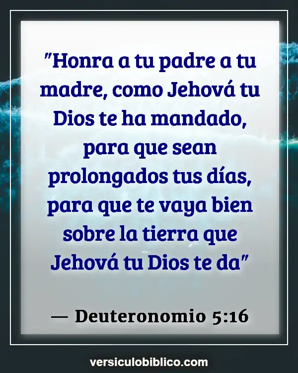 Versículos De La Biblia sobre Crianza de los hijos (Deuteronomio 5:16)