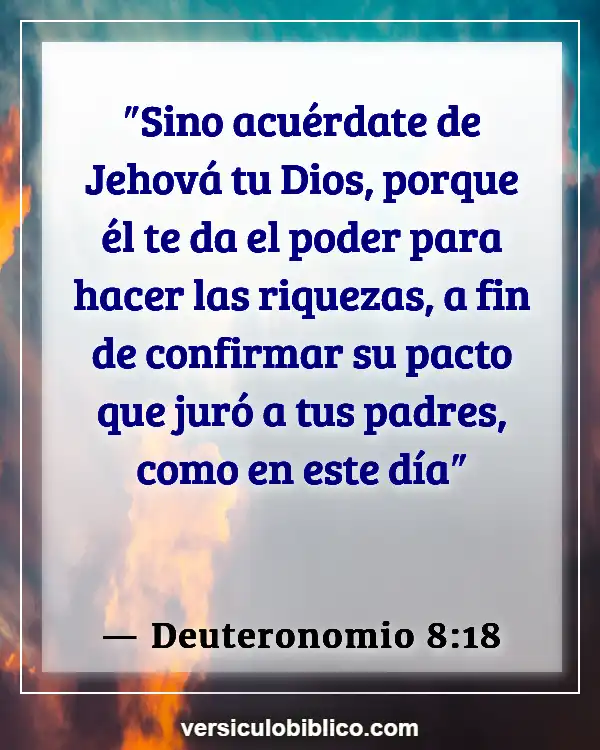 Versículos De La Biblia sobre Responsabilidad personal (Deuteronomio 8:18)