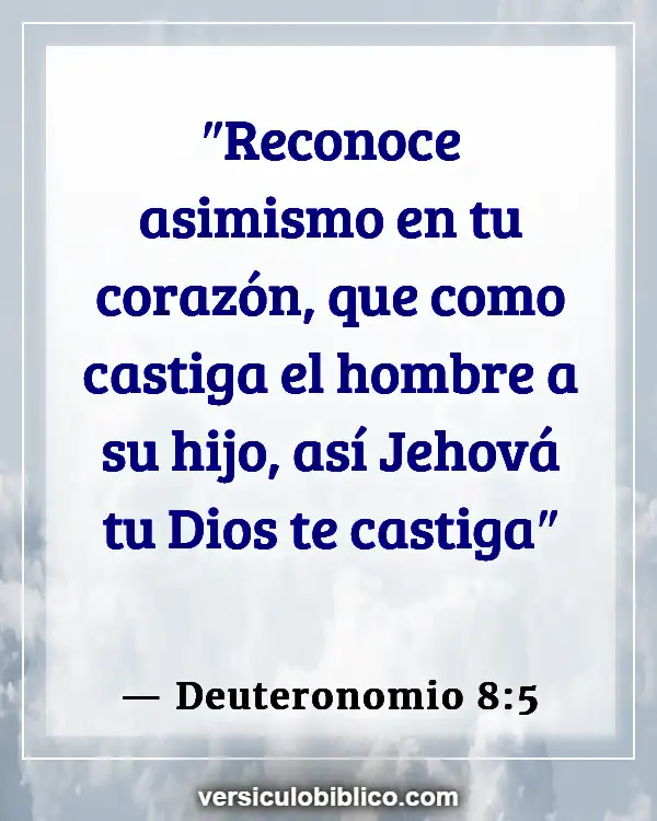 Versículos De La Biblia sobre Castigo (Deuteronomio 8:5)