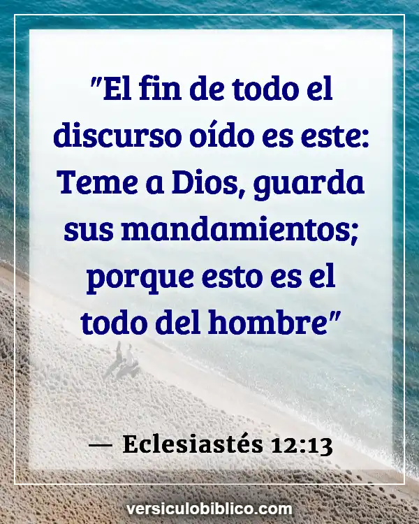 Versículos De La Biblia sobre Cosas materiales (Eclesiastés 12:13)