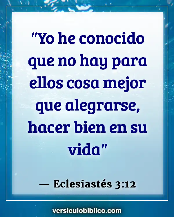 Versículos De La Biblia sobre Felicidad (Eclesiastés 3:12)