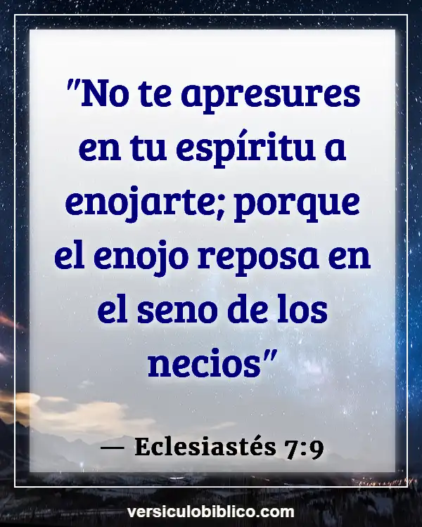 Versículos De La Biblia sobre Vencedores (Eclesiastés 7:9)