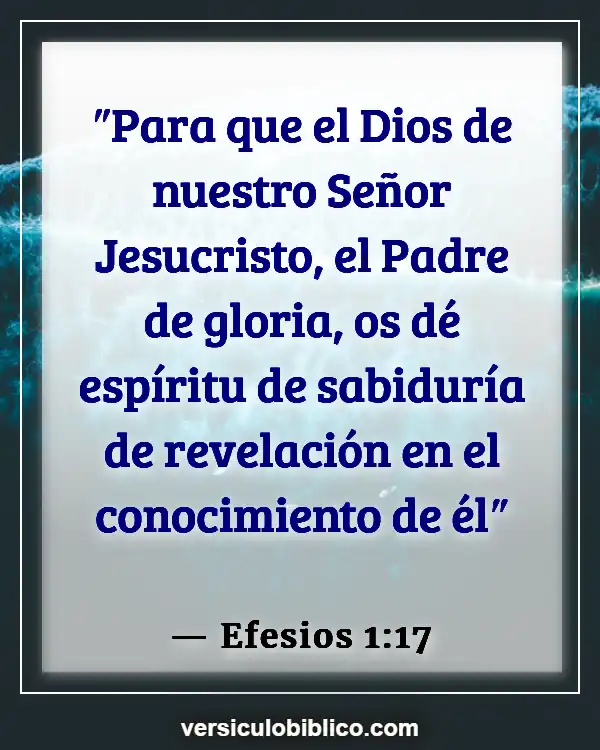 Versículos De La Biblia sobre Intuición (Efesios 1:17)