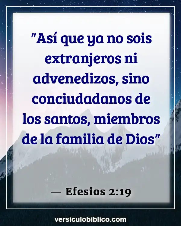 Versículos De La Biblia sobre Nuestra identidad en Cristo (Efesios 2:19)