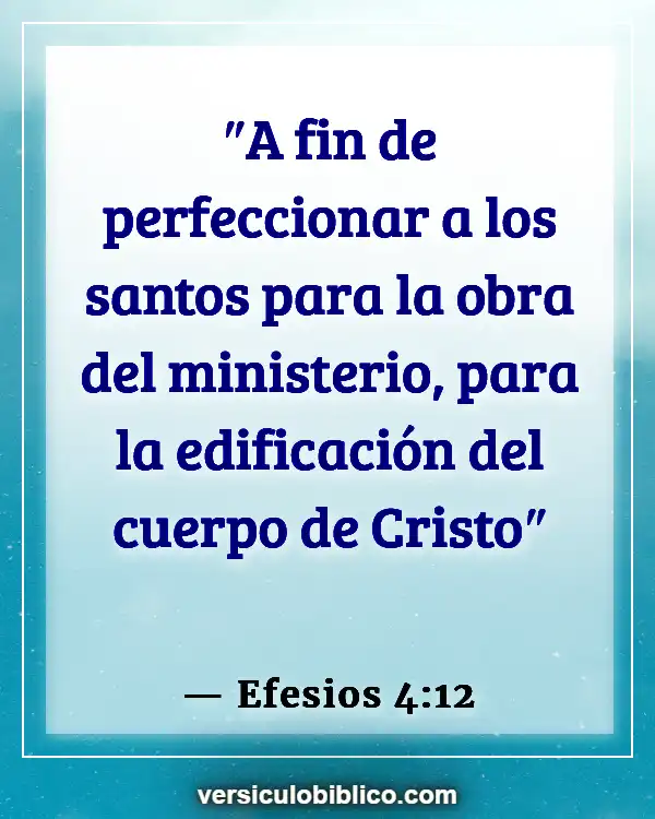 Versículos De La Biblia sobre Pacificadores (Efesios 4:12)