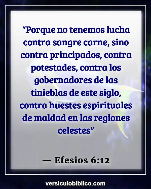 Versículos De La Biblia sobre Control mental (Efesios 6:12)