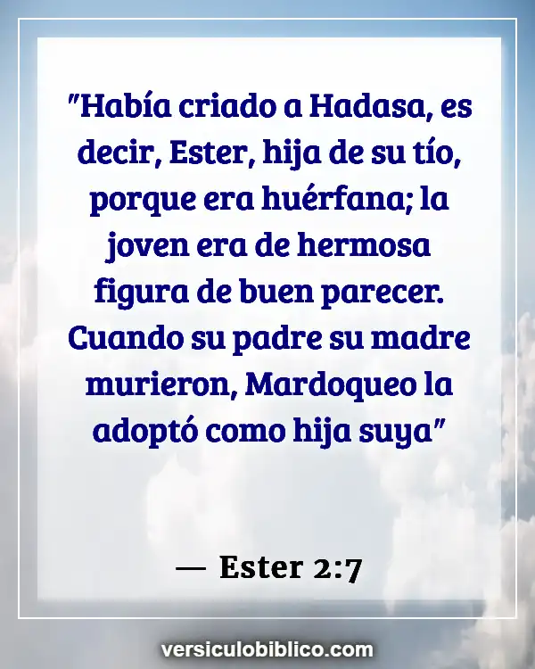 Versículos De La Biblia sobre Constituir (Ester 2:7)