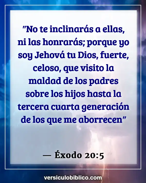 Versículos De La Biblia sobre Tener hijos (Éxodo 20:5)