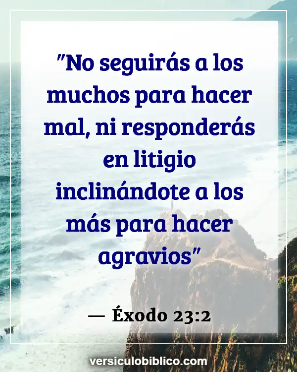 Versículos De La Biblia sobre Buena salud (Éxodo 23:2)