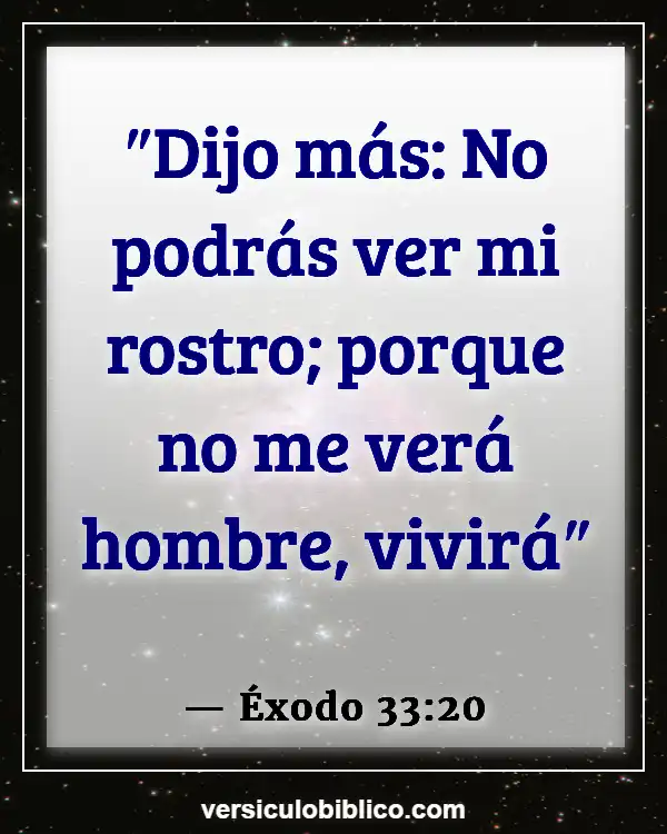 Versículos De La Biblia sobre Longevidad (Éxodo 33:20)