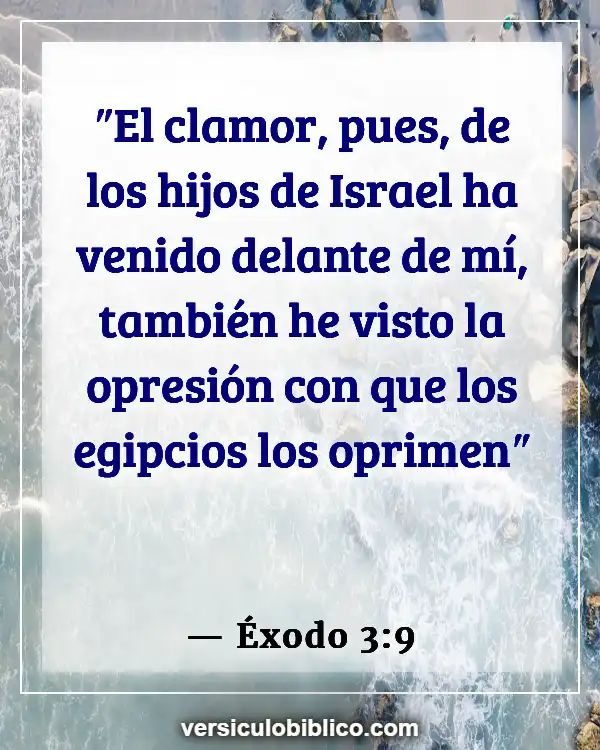 Versículos De La Biblia sobre Opresión (Éxodo 3:9)