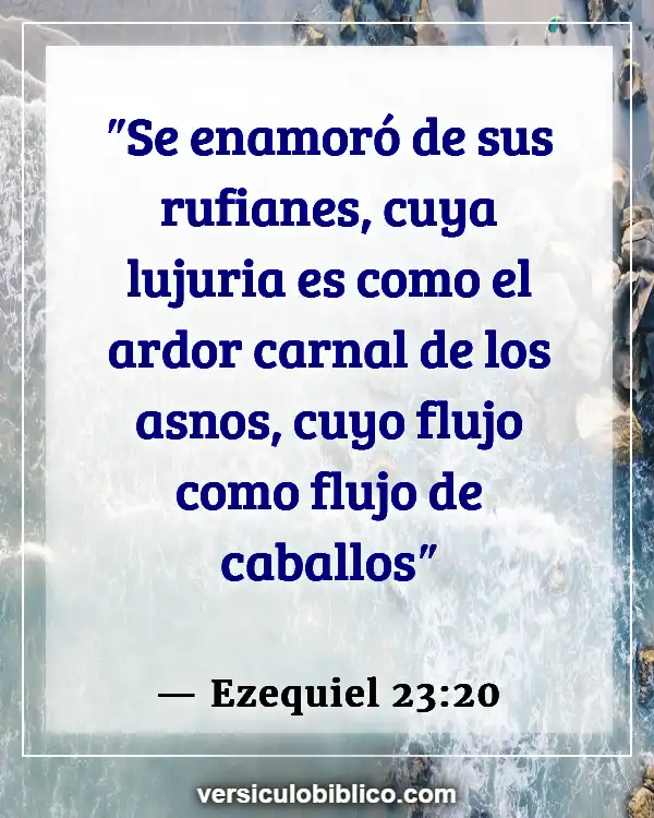 Versículos De La Biblia sobre Perfeccionismo (Ezequiel 23:20)