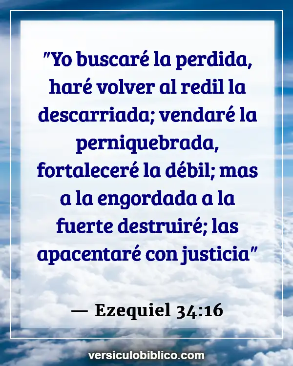 Versículos De La Biblia sobre Enfermeras (Ezequiel 34:16)