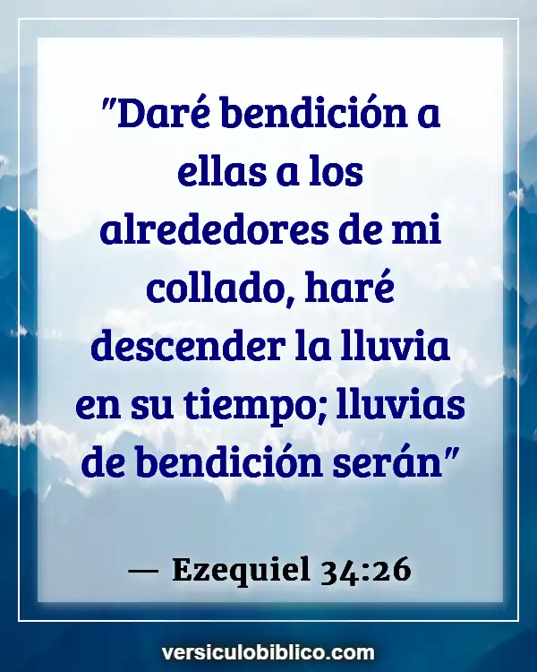 Versículos De La Biblia sobre Bendiciones de la casa (Ezequiel 34:26)