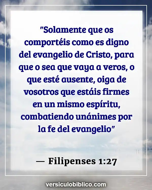 Versículos De La Biblia sobre Perserverancia (Filipenses 1:27)