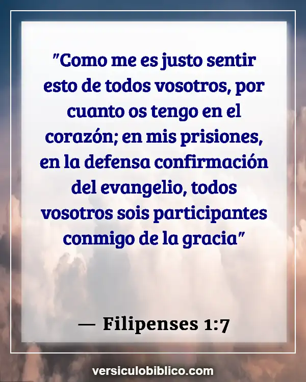 Versículos De La Biblia sobre Camaradería (Filipenses 1:7)