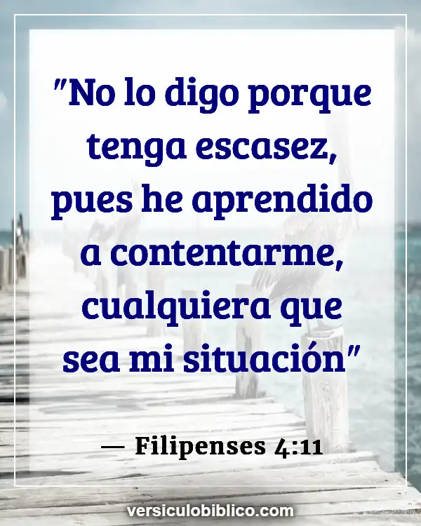 Versículos De La Biblia sobre Cosas materiales (Filipenses 4:11)