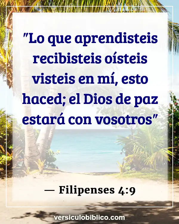 Versículos De La Biblia sobre Pacificadores (Filipenses 4:9)