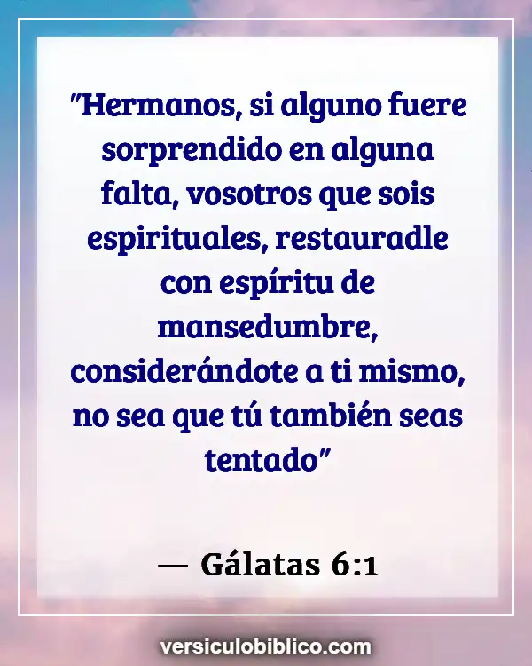 Versículos De La Biblia sobre Camino (Gálatas 6:1)