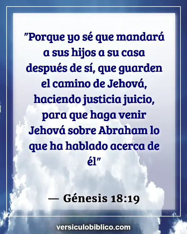 Versículos De La Biblia sobre Dejar a la familia después del matrimonio (Génesis 18:19)