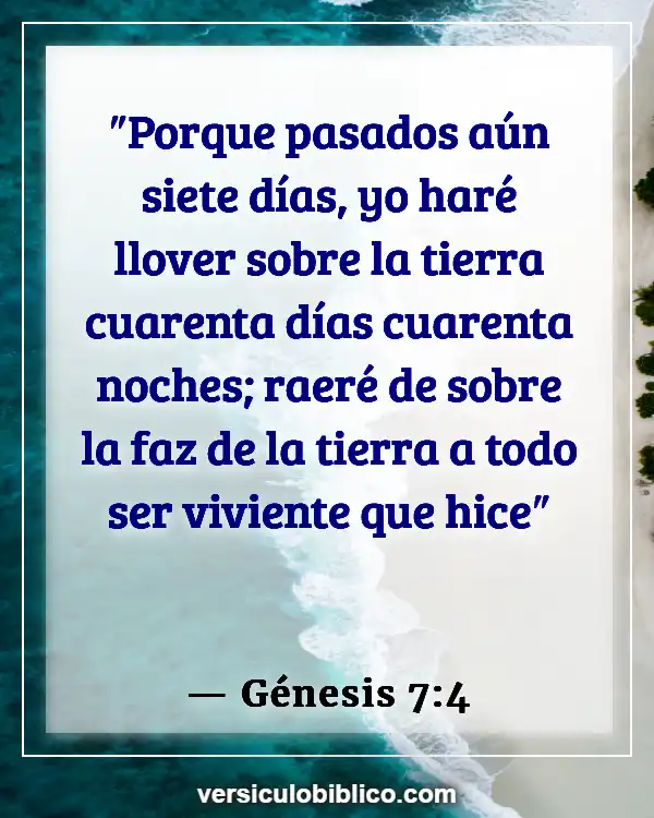 Versículos De La Biblia sobre Noé (Génesis 7:4)