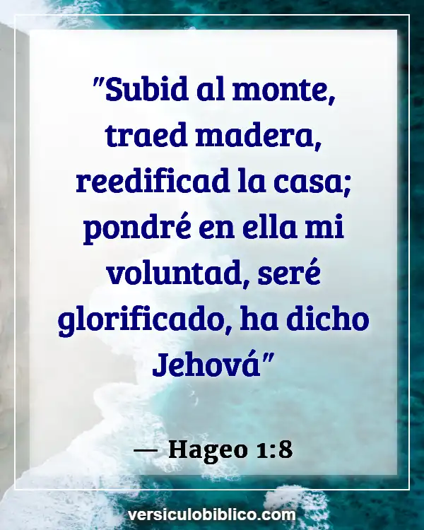 Versículos De La Biblia sobre Montañas (Hageo 1:8)