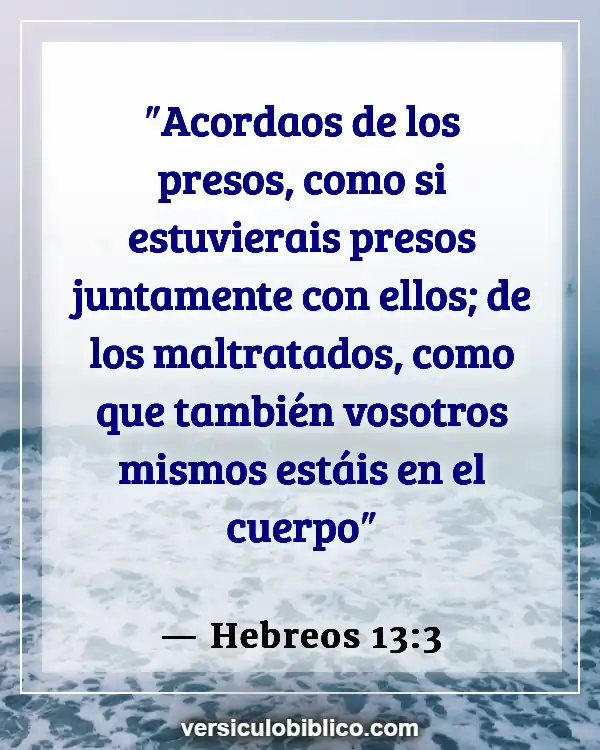 Versículos De La Biblia sobre Obedeciendo la ley (Hebreos 13:3)