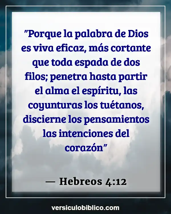 Versículos De La Biblia sobre Intimidad con Dios (Hebreos 4:12)