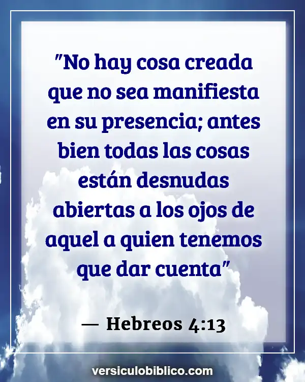 Versículos De La Biblia sobre Observación (Hebreos 4:13)