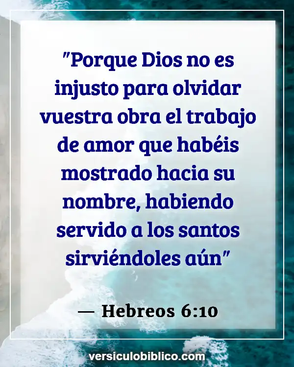 Versículos De La Biblia sobre Corderos (Hebreos 6:10)