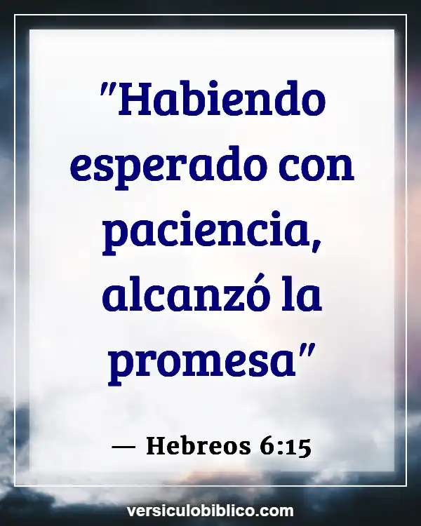 Versículos De La Biblia sobre Perserverancia (Hebreos 6:15)