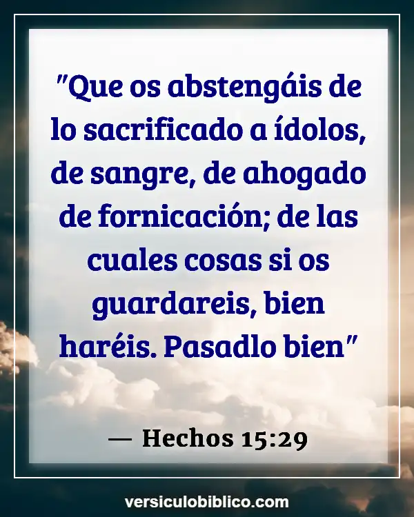 Versículos De La Biblia sobre Carne (Hechos 15:29)