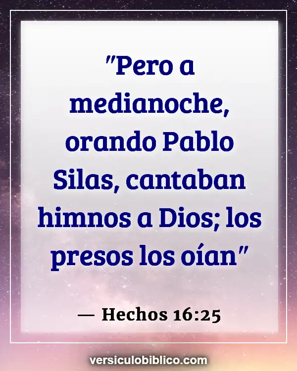 Versículos De La Biblia sobre Instrumentos musicales (Hechos 16:25)