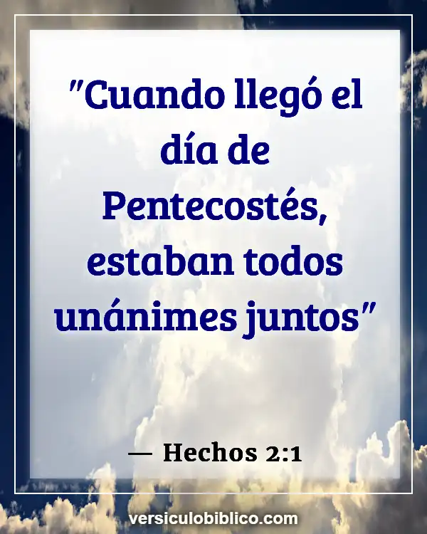 Versículos De La Biblia sobre Pentecostés (Hechos 2:1)