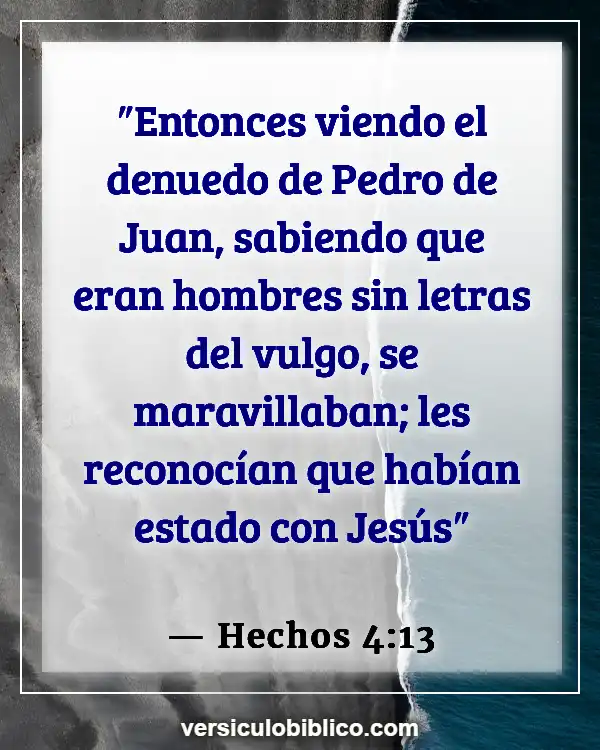 Versículos De La Biblia sobre Percepción (Hechos 4:13)