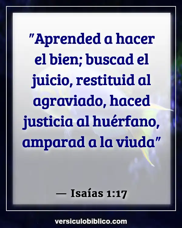 Versículos De La Biblia sobre Trata de personas (Isaías 1:17)