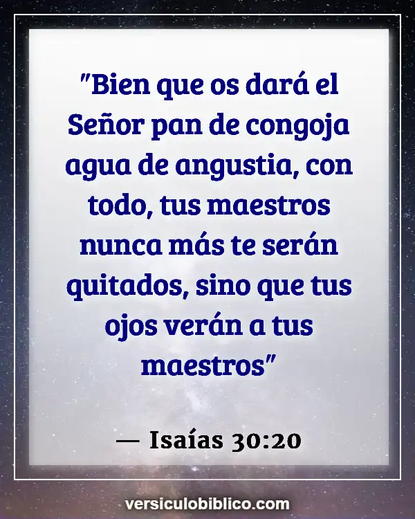 Versículos De La Biblia sobre Comer en exceso (Isaías 30:20)