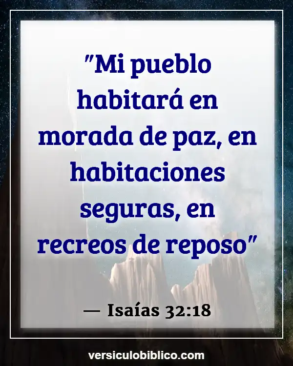 Versículos De La Biblia sobre Bendiciones de la casa (Isaías 32:18)