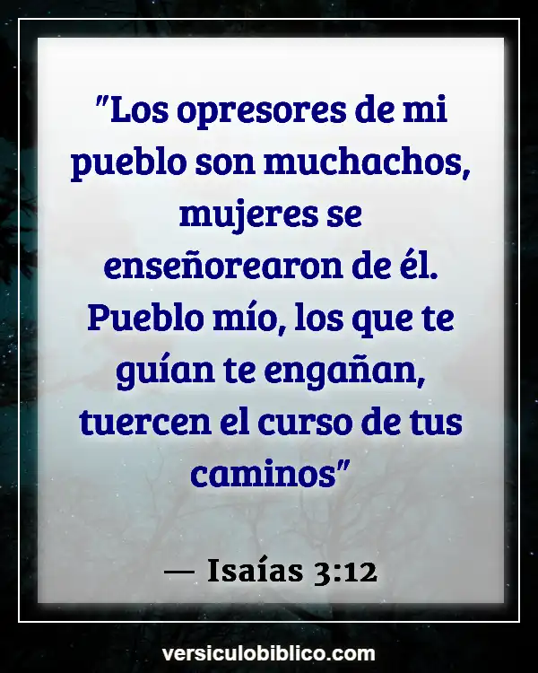 Versículos De La Biblia sobre Camino (Isaías 3:12)