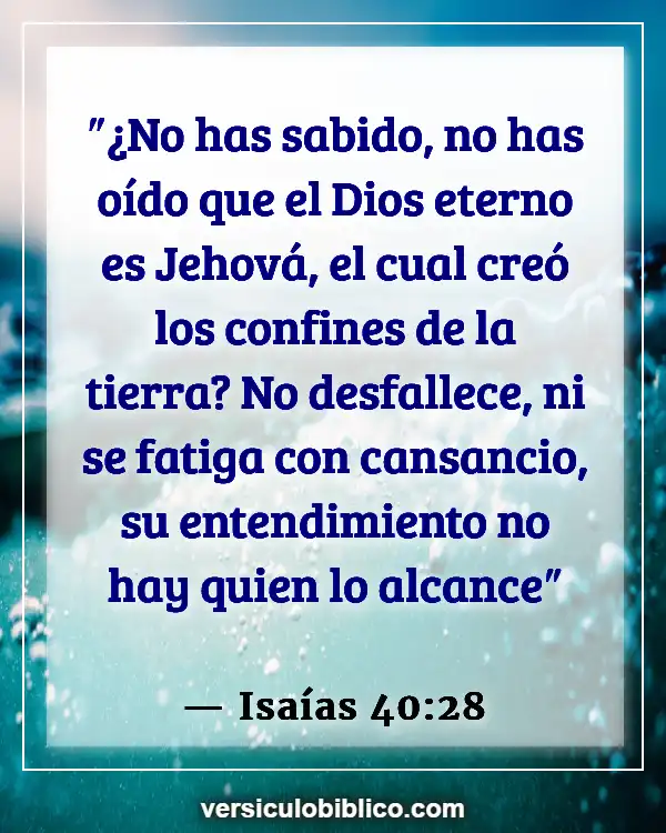 Versículos De La Biblia sobre Conocimiento (Isaías 40:28)