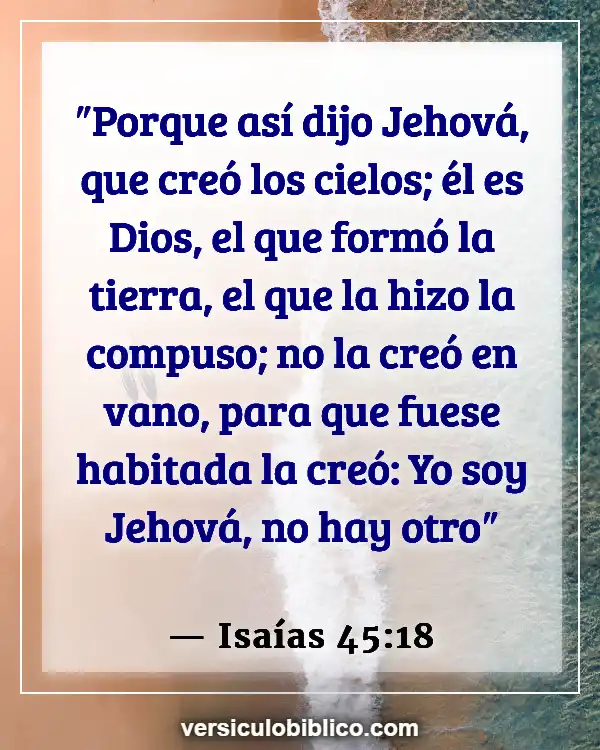 Versículos De La Biblia sobre Esperanza para el futuro (Isaías 45:18)